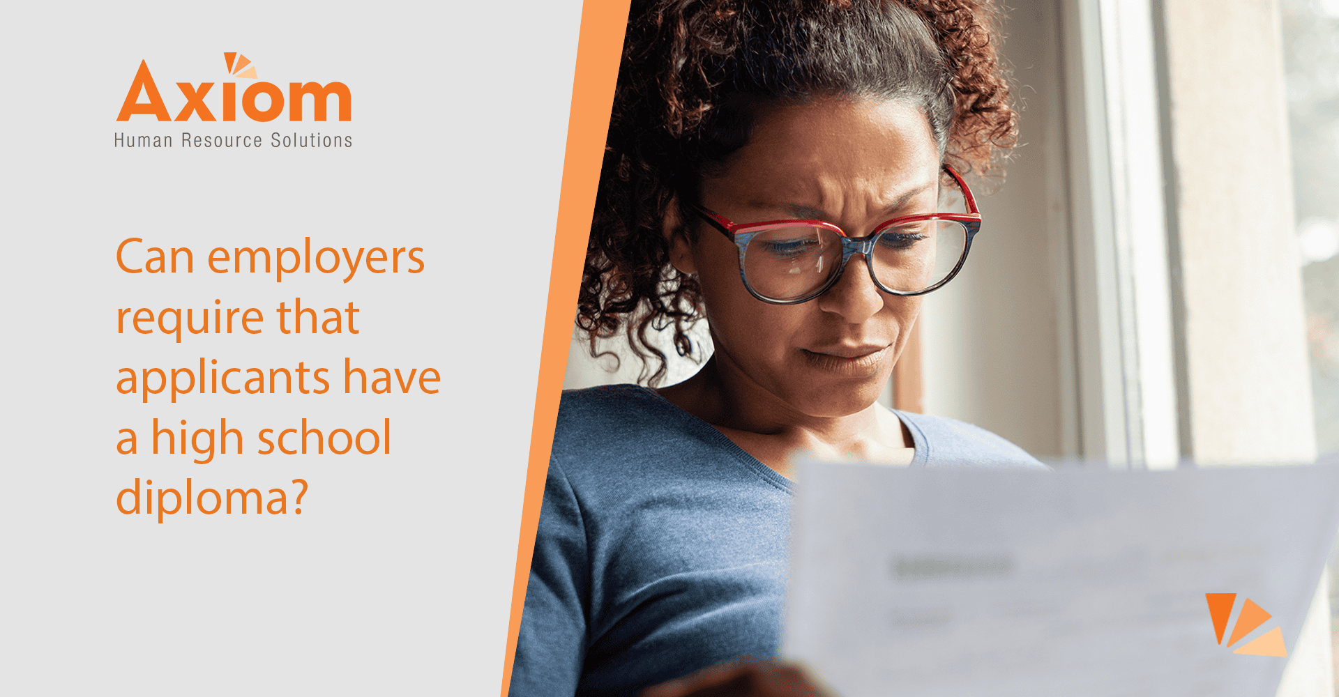 Axiom Apex blog require require diploma ada eeoc