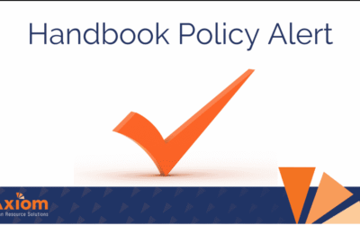 HR Handbook Policy Alert