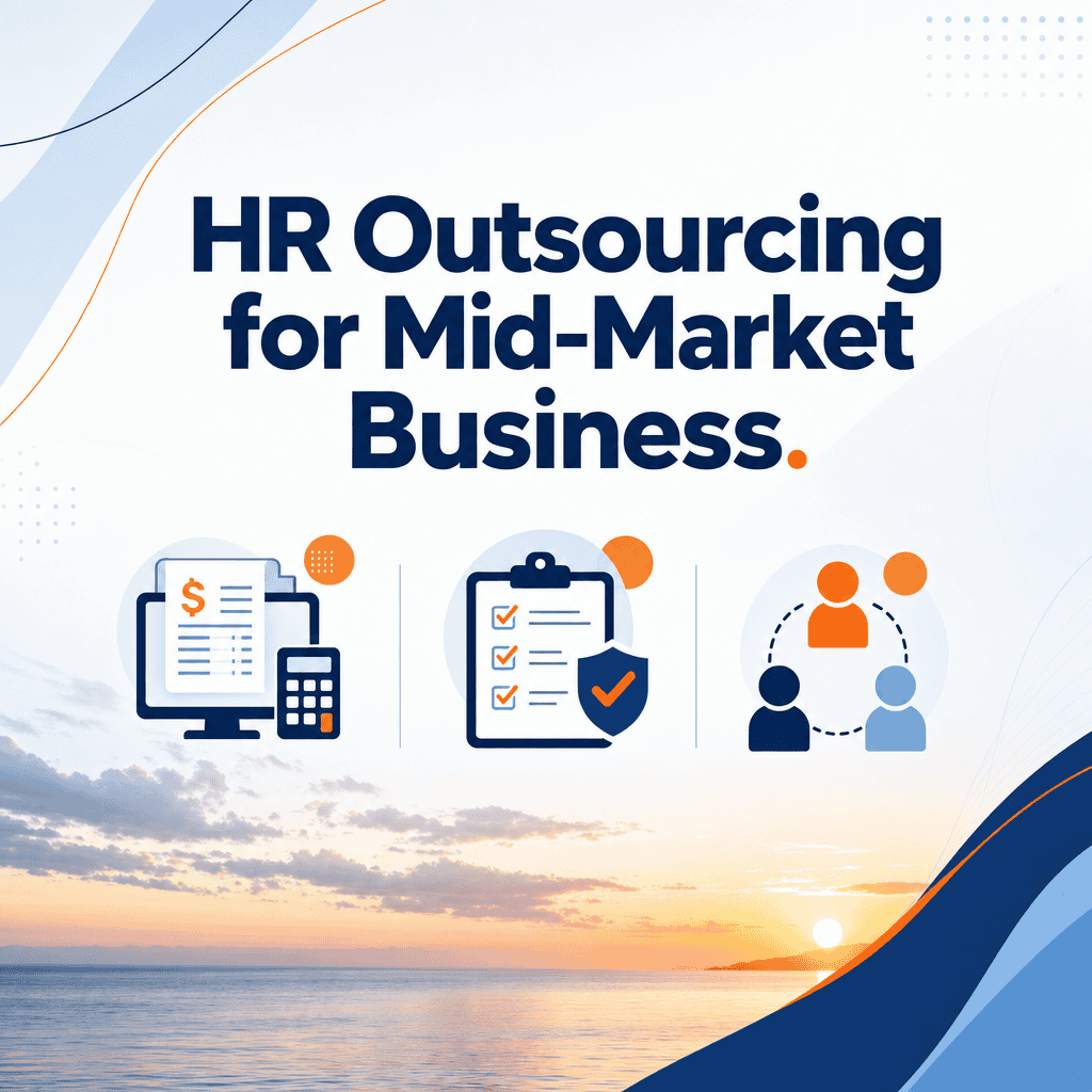 HR outsourcing services for mid-market businesses — payroll, compliance, and workforce management support